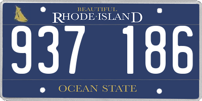 RI license plate 937186