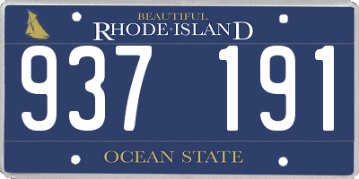 RI license plate 937191