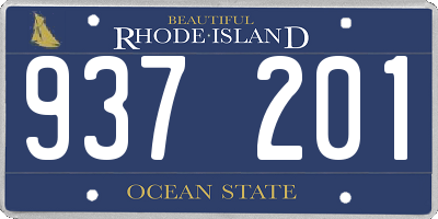RI license plate 937201