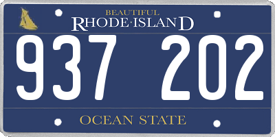 RI license plate 937202