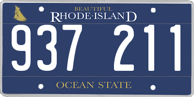 RI license plate 937211
