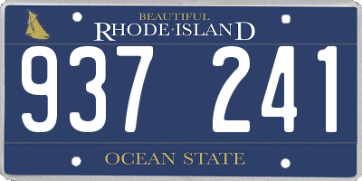 RI license plate 937241
