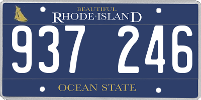 RI license plate 937246