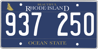 RI license plate 937250