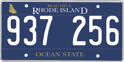 RI license plate 937256