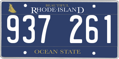 RI license plate 937261