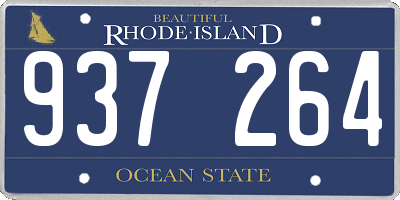 RI license plate 937264