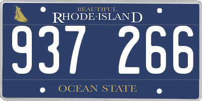 RI license plate 937266