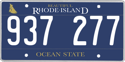 RI license plate 937277