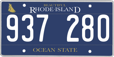 RI license plate 937280
