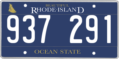 RI license plate 937291