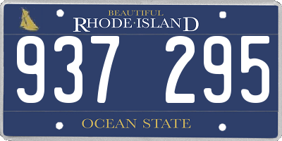 RI license plate 937295