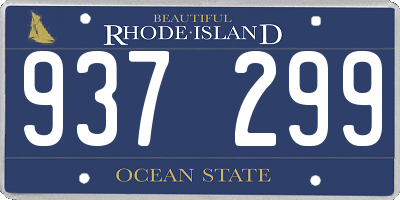 RI license plate 937299