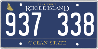 RI license plate 937338