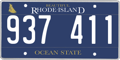 RI license plate 937411