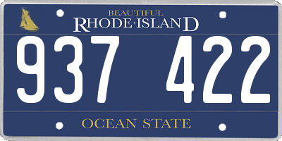 RI license plate 937422
