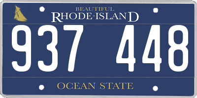 RI license plate 937448