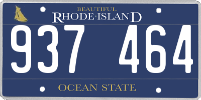 RI license plate 937464