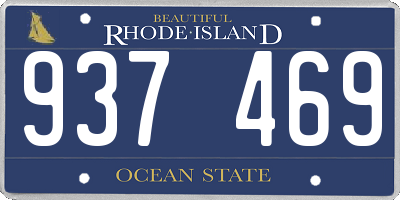 RI license plate 937469