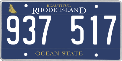 RI license plate 937517