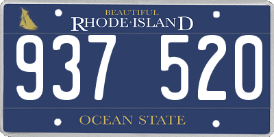 RI license plate 937520