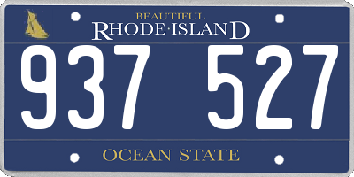 RI license plate 937527