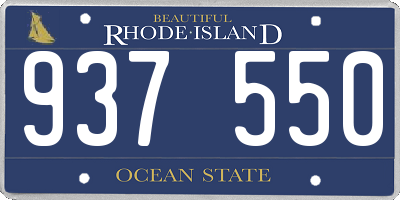 RI license plate 937550