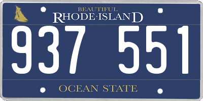 RI license plate 937551