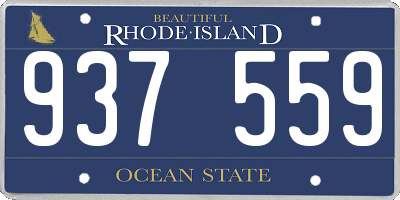 RI license plate 937559