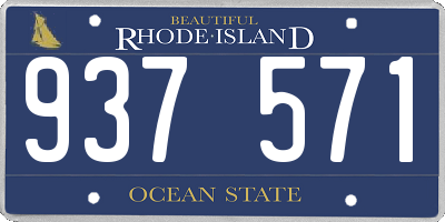 RI license plate 937571