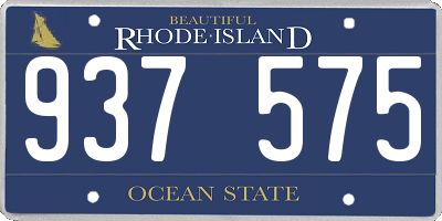 RI license plate 937575