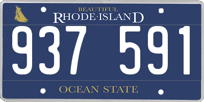 RI license plate 937591