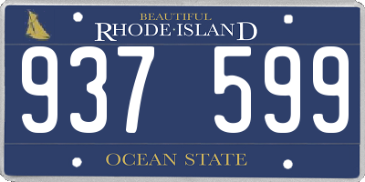 RI license plate 937599
