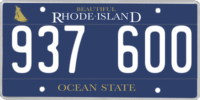 RI license plate 937600