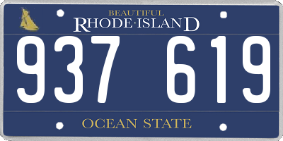 RI license plate 937619