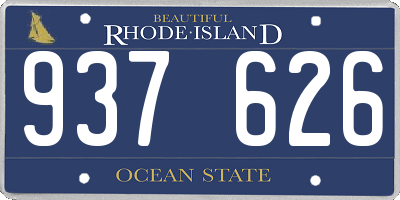 RI license plate 937626