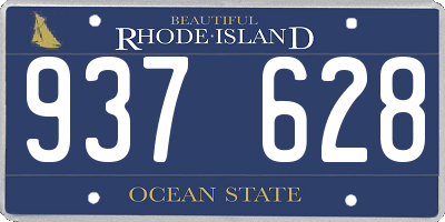 RI license plate 937628