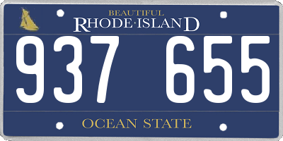 RI license plate 937655