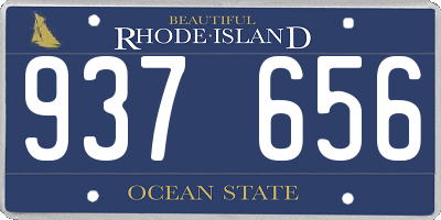 RI license plate 937656