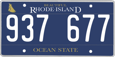 RI license plate 937677