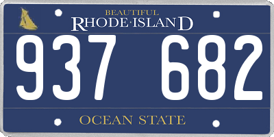 RI license plate 937682