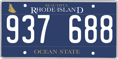RI license plate 937688