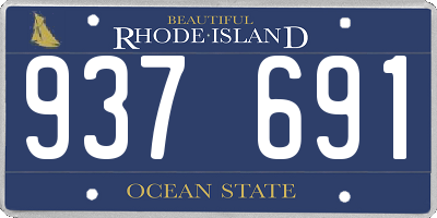 RI license plate 937691