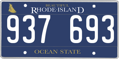 RI license plate 937693