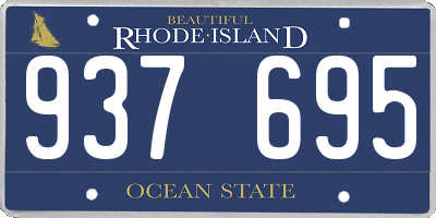 RI license plate 937695