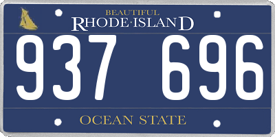 RI license plate 937696