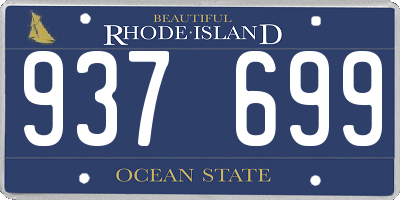 RI license plate 937699