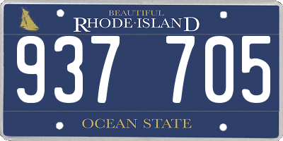 RI license plate 937705