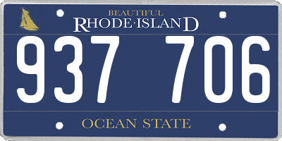 RI license plate 937706