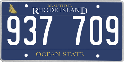 RI license plate 937709